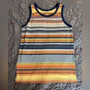 No boundaries striped summer muscle tank